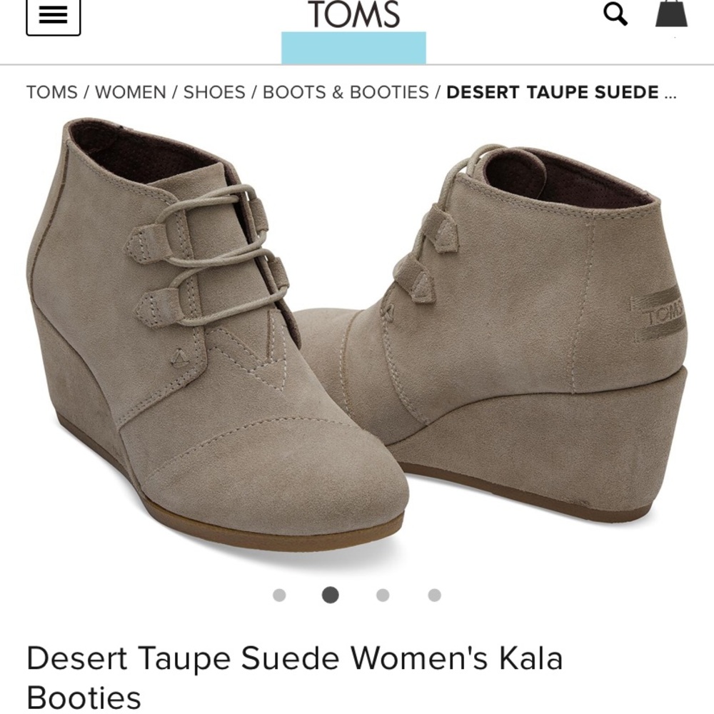 Toms suede booties